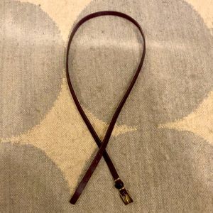 Plum/aubergine skinny belt